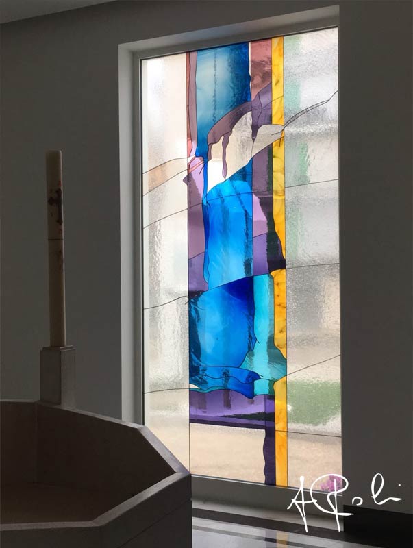 blown glass artistic windows