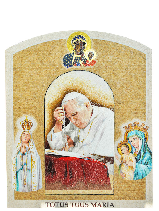 San Giovanni Paolo II e raffigurazioni mariane