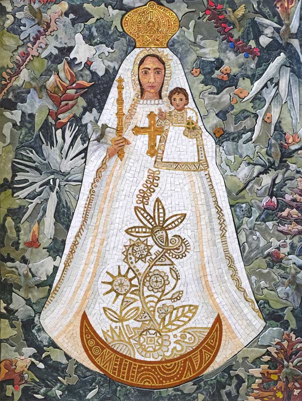 Virgin Mary mosaic