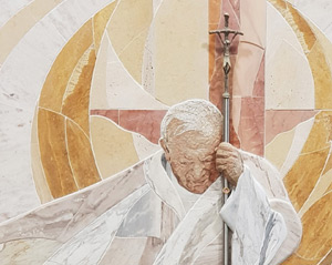 Realizzazione mosaico Giovanni Paolo II
