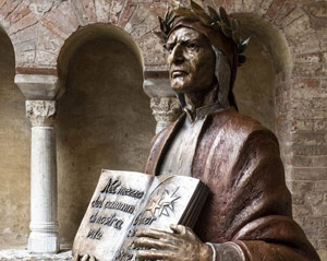 Inaugurazione statua Dante Alighieri 