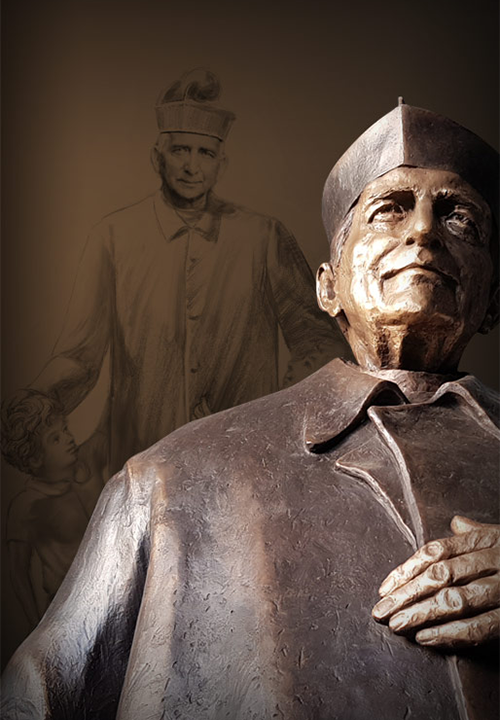 Statua realizzata per l'ospedale Sacro Cuore di Negrar a Verona
