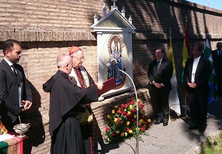 Inaugurazione del mosaico dell'ambasciata della Colombia