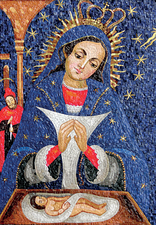 mosaico per l'ambasciata della Repubblica Dominicana in Vaticano