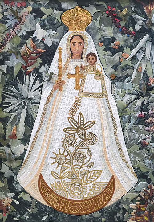 Mosaico realizzato per l'ambasciata del Ecuador in Vaticano