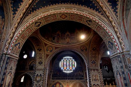 dettaglio del restauro della basilica di S. Antonio da Padova