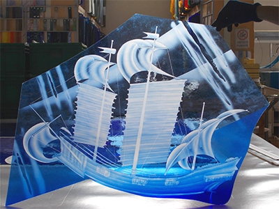 etched art glass